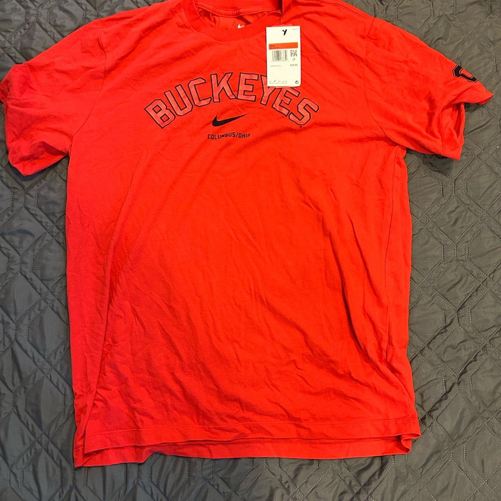 Nike Red Buckeyes Short Sleeve Tee